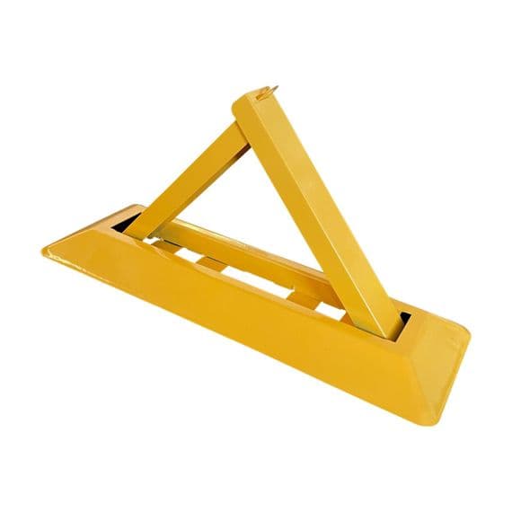 FOLDING LOCKING TRIANGLE PARKING BARRIER car post 'A' frame bollard