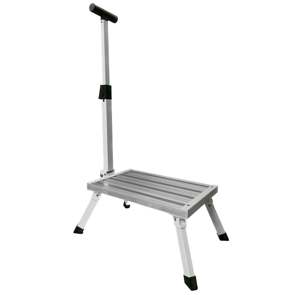 Folding Single Aluminium Step Handle Caravan Kitchen Home Large