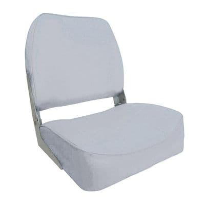 Folding Boat Seat High Back White Marine Vinyl Fishing Yacht Rib Speedboat