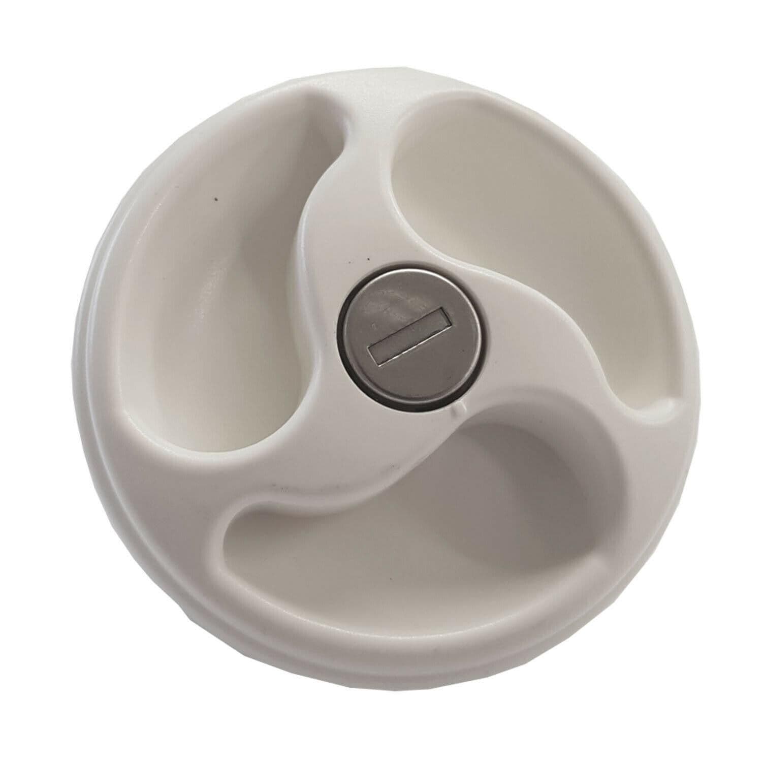 Fresh Water Locking Inlet Filler Cap – Black – For RV, Motorhome, Camper, Caravan