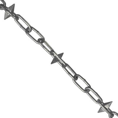 Galvanised Steel Spiked Chain 6mm x 5m Garden Fence Patio Decking Drive Car