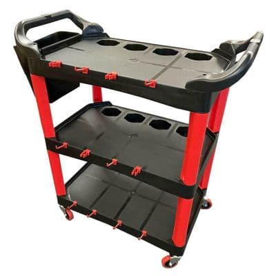 GARAGE WORKSHOP TOOL STORAGE TROLLEY CART DOLLY - 3 TIER - 150kgs mechanic diy