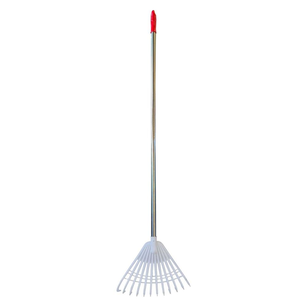 Garden grass rake with handle lawn leaf grabber