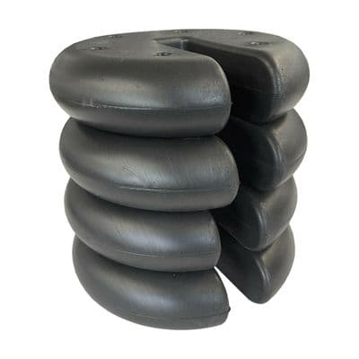 GAZEBO LEG WEIGHTS 4 pcs set BLACK  marquee market stall canopy tent