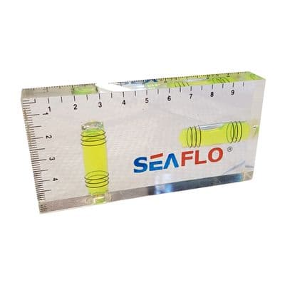 GLASS 2 WAY SPIRIT LEVEL with MM and CM SCALE diy caravan motorhome leveller