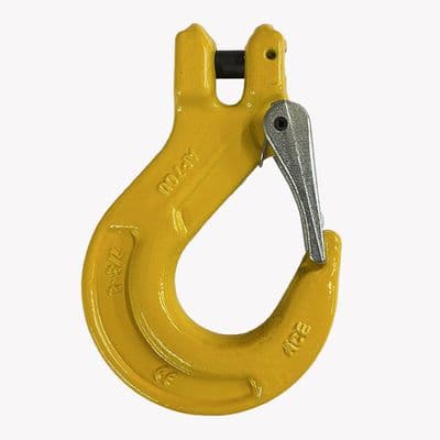 Grade 80 Lifting Clevis Sling Hook with Catch 13mm - Chain Sling Hook 5.3 Tonne