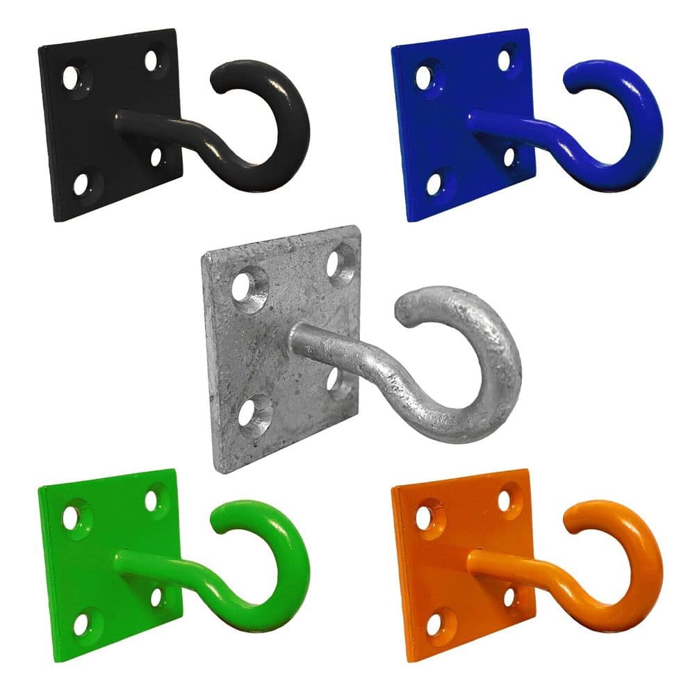 Tetherhook Hook On Plate 2/4/10 Pack Rope Chain Tether Hook Horse Stable Tack Room