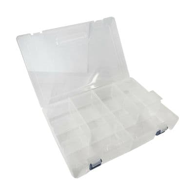 LARGE CRAFT STORAGE BOX ORGANISER arts crafts screws jewellery sewing 30cmx20cm