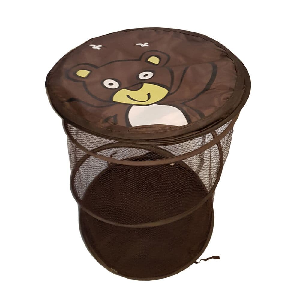 LAUNDRY BASKET POP UP LID washing clothes tidy organiser storage caravan