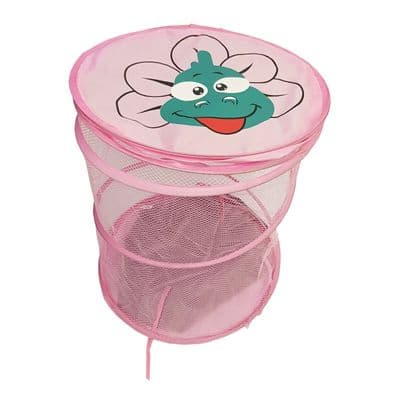 LAUNDRY BASKETS POP UP + LID washing clothes tidy storage organiser caravan