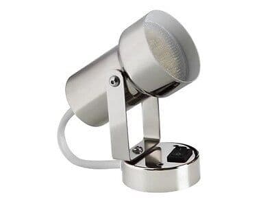 LED Boat/Caravan Swivel Cabin Light - Golden/Chrome Finish, 24 LED 12V