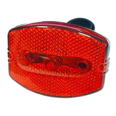 LED REAR BIKE LIGHT 3 LED BRIGHT safety hazard warning bicycle cycle mountain