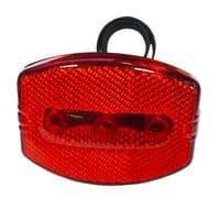 LED REAR BIKE LIGHT 3 LED BRIGHT safety hazard warning bicycle cycle mountain