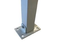 Lockable Folding Parking Barrier Security Bollard Post car park drive Reflectve