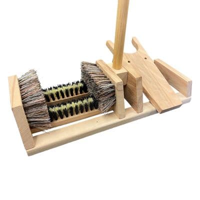 LONG HANDLE BOOT / SHOE BRUSH CLEANER with REMOVER wellingtons mud stable horse