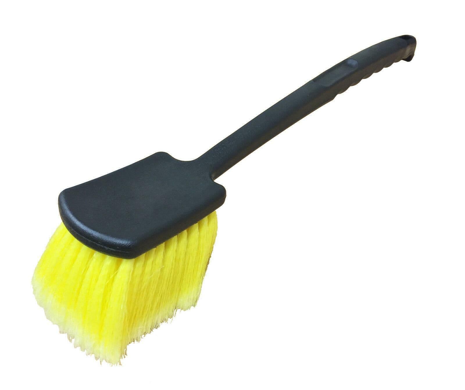 SCRUBIT 12 Inch Car Wash Brush – Soft Bristle Brush For Cars, Trucks, Boats, RVs With Pole & Hose Connection, Includes Storage Bag