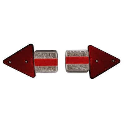 MAGNETIC TRAILER TOWING LED LIGHTS PODS KITS with REFLECTORS x 6 metre