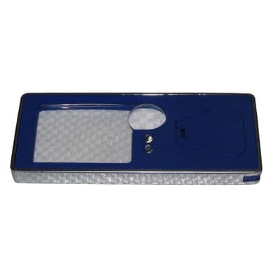 MAGNIFYING READING GLASS with LIGHT - uv light and WRITING PEN magnifier