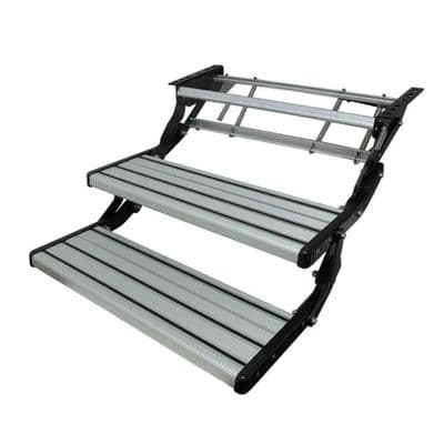 MANUAL DOUBLE PULL OUT 'DOM' DROP DOWN FOLDING STEP motorhome RV campervan