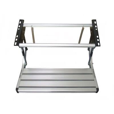 Manual Drop Down Step LED Light Single Folding Pull Out Motorhome Caravan
