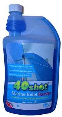 MARINE BOAT TOILET FLUID BOOSTER CHEMICAL 40 SHOT / applications yacht barge
