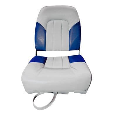 MARINE DELUXE FOLDING BOAT SEATS BLUE/GREY (75155GB) speed yacht fishing chair