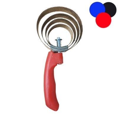 METAL SWEAT SCRAPER SHEDDING TOOL BLADE equestrian horse blade BLACK/RED/BLUE