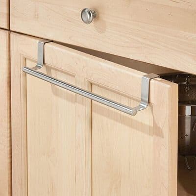 Over Door Hanger Rail Holder Rack Tea Towel Hanging Kitchen Cupboard Bathroom