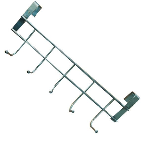 OVER THE DOOR COAT HANGER clothes storage holder rack organiser hats coats