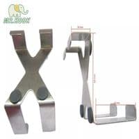 Over the Door Hook Hanger Stainess Steel Coat Towel Hanging Bathroom Kitchen