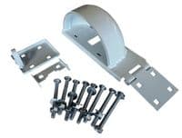 Padlock Protector Left or Right Handed Hasp & Staple - Galvanised - White - Black