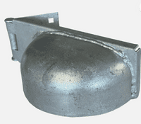 Padlock Protector Left or Right Handed Hasp & Staple - Galvanised - White - Black