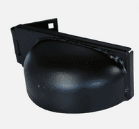 Padlock Protector Left or Right Handed Hasp & Staple - Galvanised - White - Black