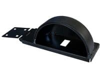 Padlock Protector Left or Right Handed Hasp & Staple - Galvanised - White - Black