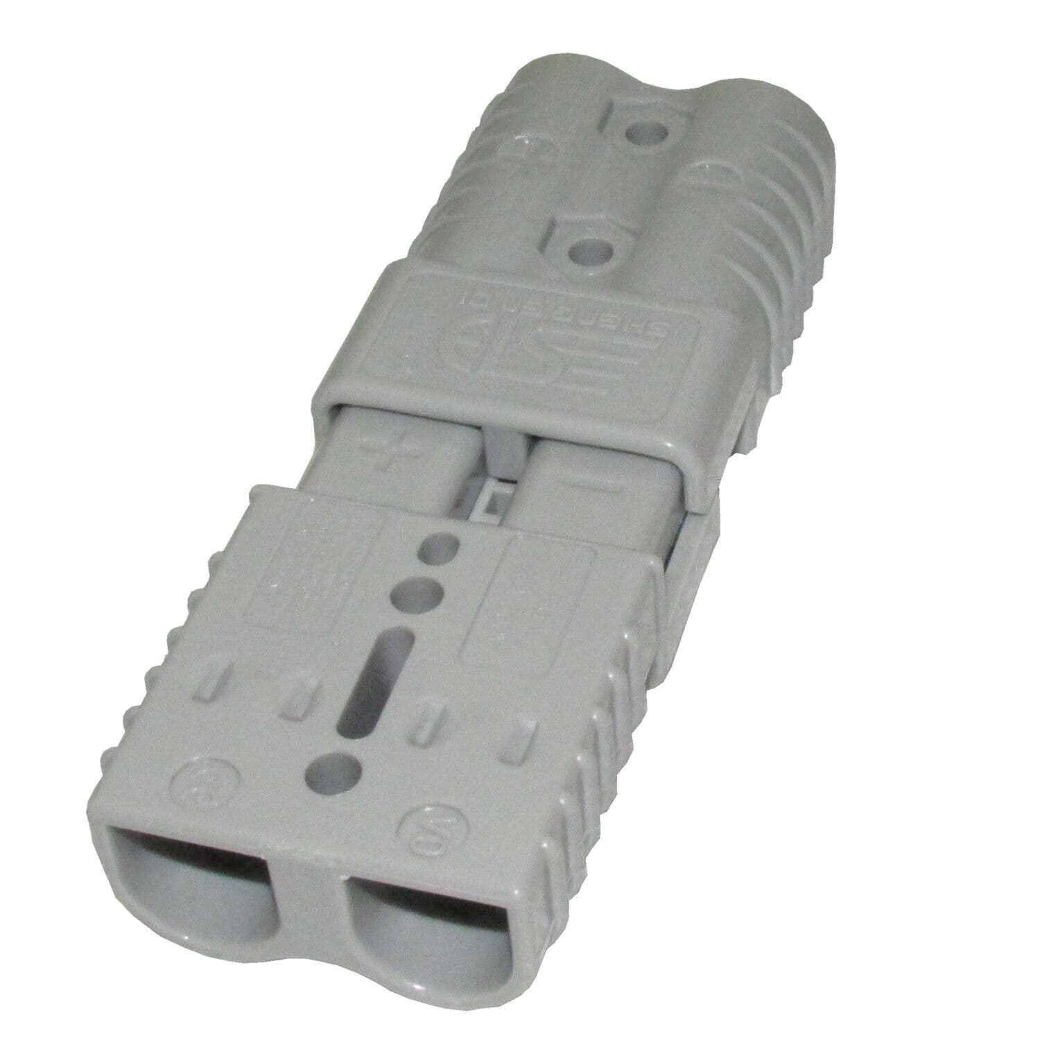 Pair 50 amp 600v GREY CABLE TERMINAL BATTERY CONNECTORS boat