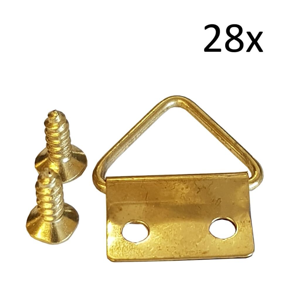 PICTURE MIRROR FRAME HEAVY DUTY STRAP D RING HANGER with SCREWS hook