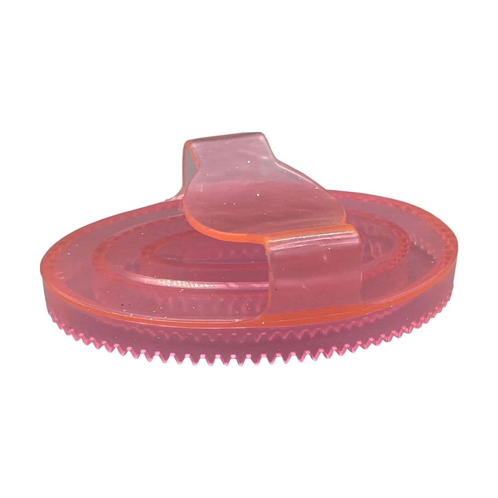 Pink Glitter Massage Grooming Brush horse pony pet dog cat equestrian
