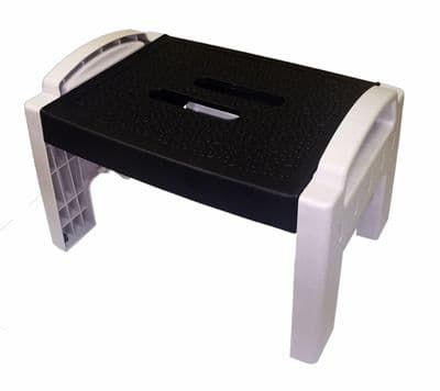 PLASTIC HEAVY DUTY FOLDING STEP with UNIQUE LOCKING LEGS kitchen diy caravan