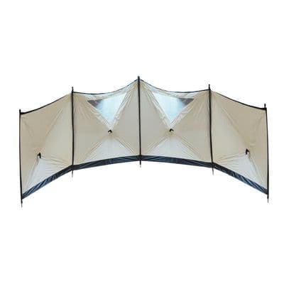 POP UP INSTANT WIND BREAK - 4 panel 5.6 metre caravan windbreak motorhome