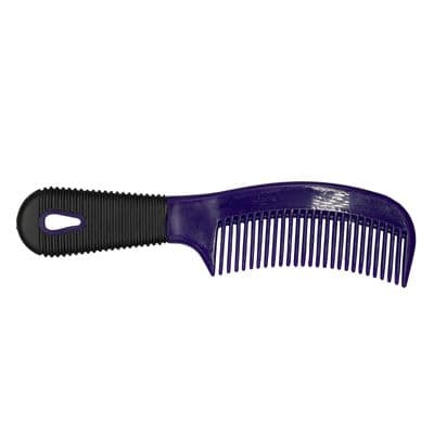 Purple Mane and Tail Grooming Comb with Black Handle horse pony equestrian