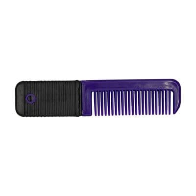 Purple Plastic Horse Grooming Mane and Tail Comb with Black Handle pony dog pet