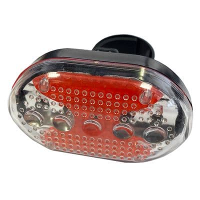 REAR BIKE LIGHT 5 LED BRIGHT safety warning hazard bicycle cycle mountain