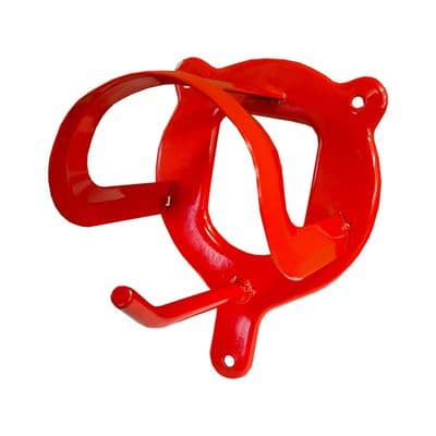 RED STEEL BRIDLE RACK HANGER HOOK TIDY (118-014) equestrian tack room horse