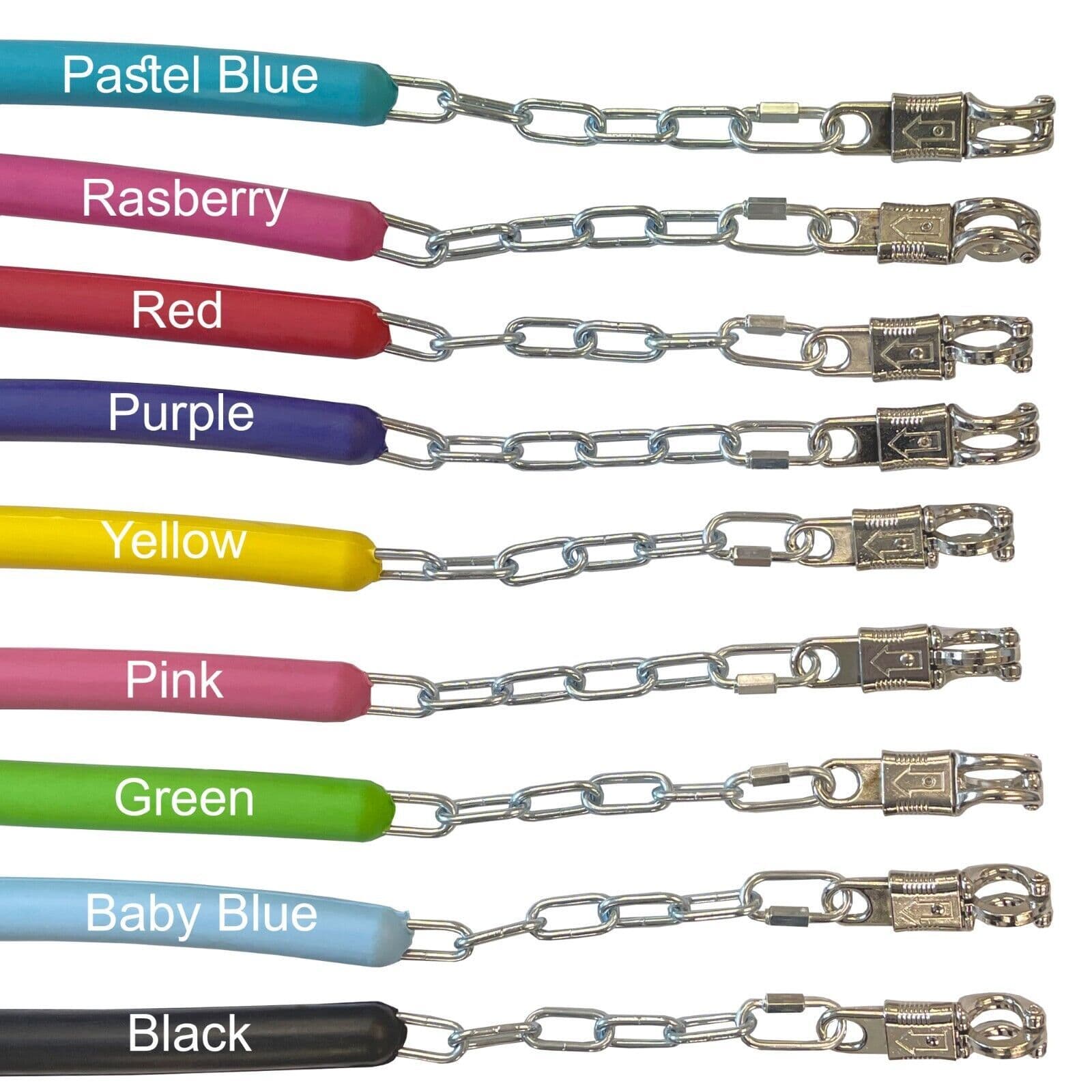 Rubber Coated Quick Release Stable Stall Chain Guard Horse Trailer Horsebox