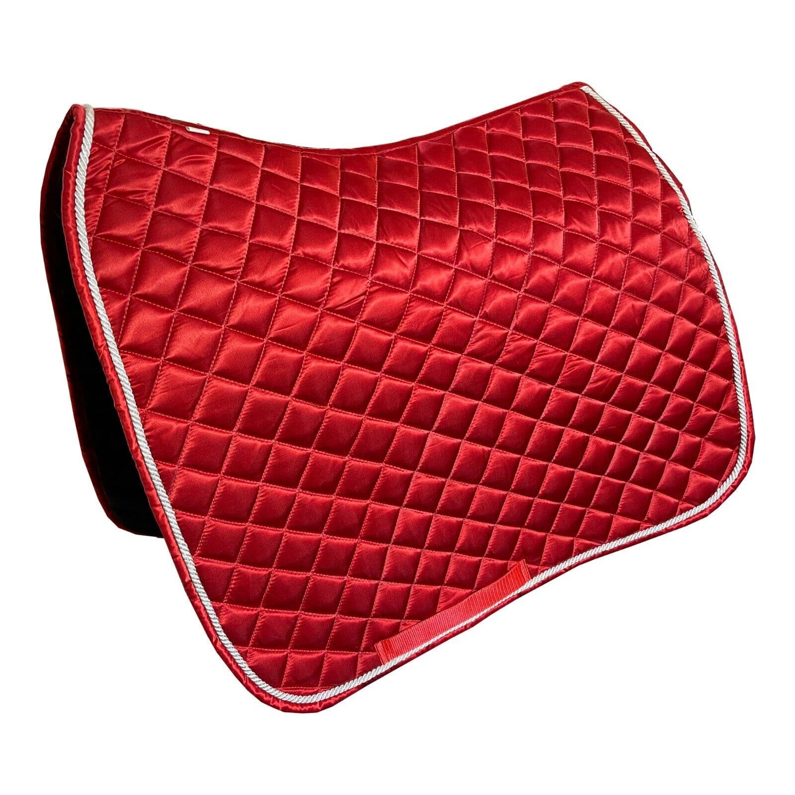 Satin Saddle Pads Horse Equestrian Full Pony Cob