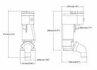 SEAFLO MARINE MANUAL to ELECTRIC TOILET CONVERSION KIT  12v SFMTP1-02 boat yacht