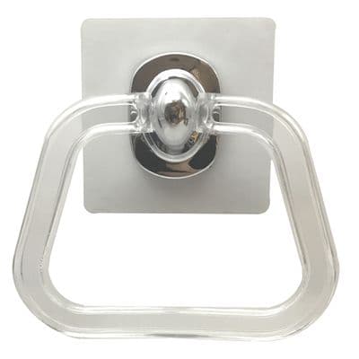 SELF ADHESIVE BATHROOM or KITCHEN TOWEL HOLDER caravan motorhome boat home