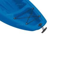 SINGLE ADULT KAYAK SIT ON TOP WITH SKEG WHEEL, BACKREST & STORAGE - BLUE 2.7m COLLECT