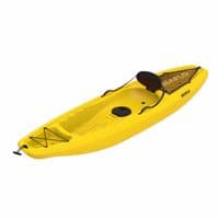 SINGLE ADULT KAYAK SIT ON TOP WITH SKEG WHEEL, BACKREST & STORAGE - YELLOW 2.7m COLLECT