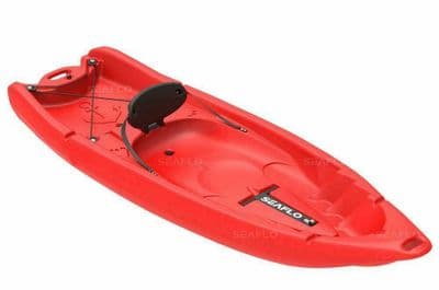SIT ON TOP KAYAK - ADULT and CHILD (SF-2002) - RED canoe water sports joey